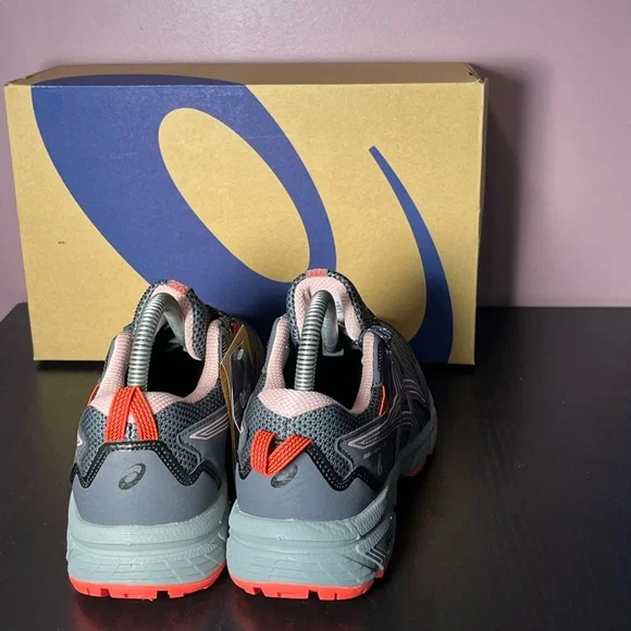 NEW ASICS Gel-Venture 8 Peach/Grey Women’s Size 7 Fast Shipping 📦 💨 - Picture 2 of 4